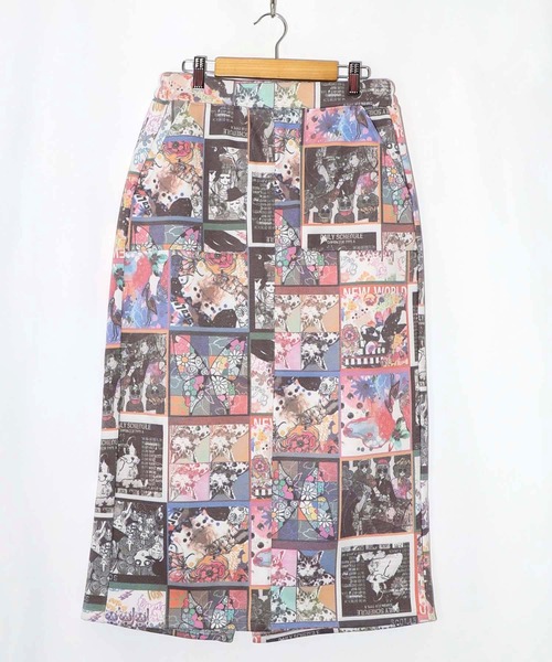 ScoLar（スカラー）の「153761：アニマルor蝶柄 裏ボアあったかスカート（スカート・レディース・オレンジ/ブルー・M）」の19枚目の写真