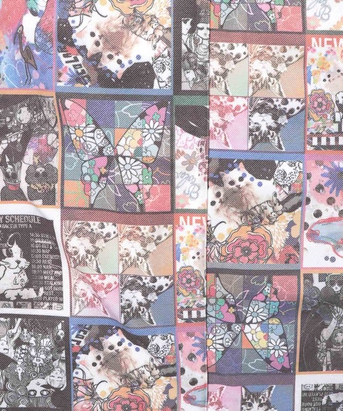 ScoLar（スカラー）の「153761：アニマルor蝶柄 裏ボアあったかスカート（スカート・レディース・オレンジ/ブルー・M）」の20枚目の写真