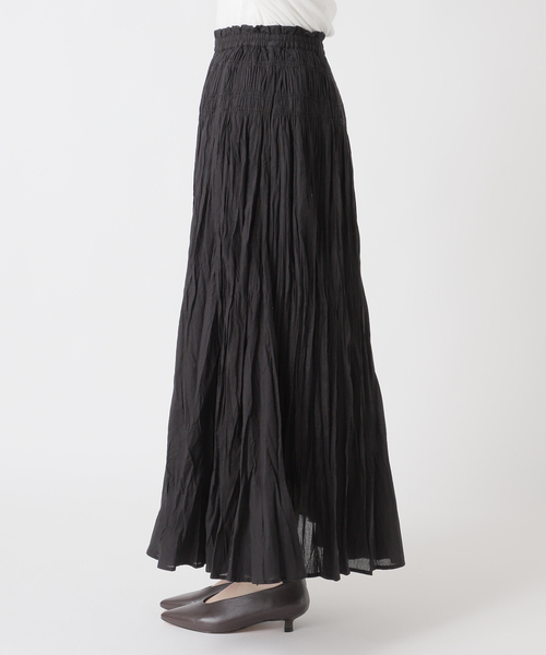 JOURNAL STANDARD relume（ジャーナルスタンダード　レリューム）の「［26SS新作］コットンボイルクリンクルマーメイドスカート（スカート・レディース・ホワイト/レッド/ブラック・FREE）」の4枚目の写真