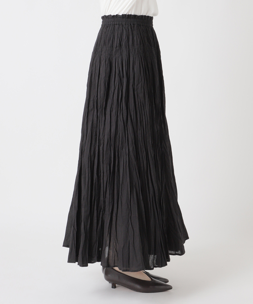 JOURNAL STANDARD relume（ジャーナルスタンダード　レリューム）の「［26SS新作］コットンボイルクリンクルマーメイドスカート（スカート・レディース・ホワイト/レッド/ブラック・FREE）」の6枚目の写真