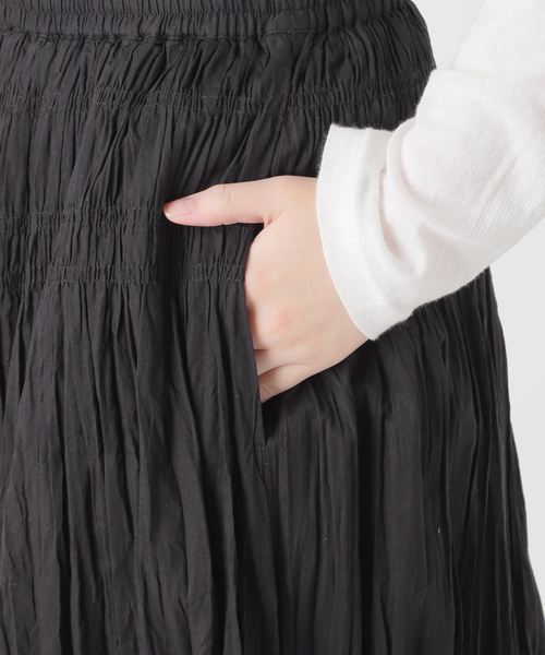 JOURNAL STANDARD relume（ジャーナルスタンダード　レリューム）の「［26SS新作］コットンボイルクリンクルマーメイドスカート（スカート・レディース・ホワイト/レッド/ブラック・FREE）」の9枚目の写真