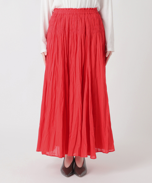 JOURNAL STANDARD relume（ジャーナルスタンダード　レリューム）の「［26SS新作］コットンボイルクリンクルマーメイドスカート（スカート・レディース・ホワイト/レッド/ブラック・FREE）」の17枚目の写真