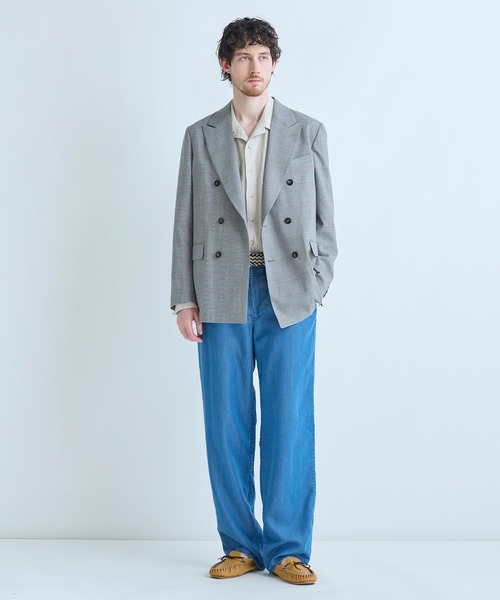 MEN'S BIGI(メンズビギ)の「SMART MERINO/ヴィスコースリネン オープンカラーシャツ<軽量/通気性><ストレッチ>(シャツ/ブラウス・メンズ・ブラック系その他/ベージュ・01/02/03)」の15枚目の写真