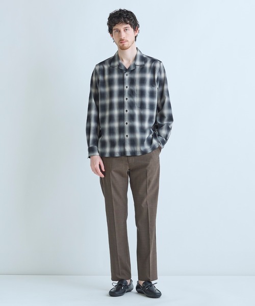 MEN'S BIGI(メンズビギ)の「SMART MERINO/ヴィスコースリネン オープンカラーシャツ<軽量/通気性><ストレッチ>(シャツ/ブラウス・メンズ・ブラック系その他/ベージュ・01/02/03)」の16枚目の写真