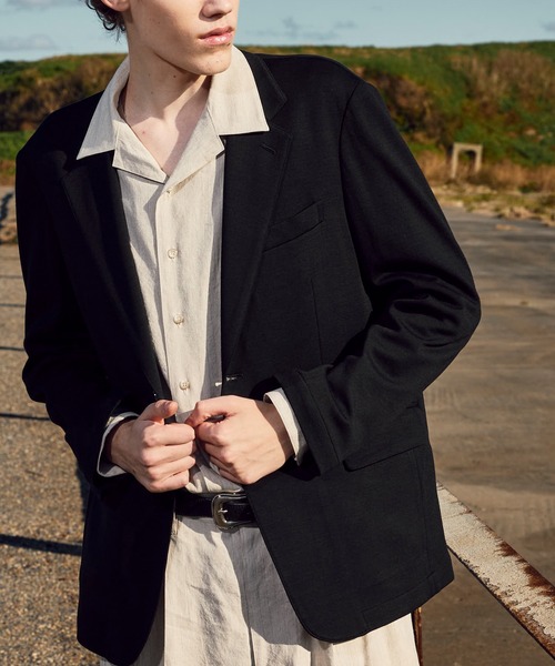 MEN'S BIGI(メンズビギ)の「SMART MERINO/ヴィスコースリネン オープンカラーシャツ<軽量/通気性><ストレッチ>(シャツ/ブラウス・メンズ・ブラック系その他/ベージュ・01/02/03)」の19枚目の写真