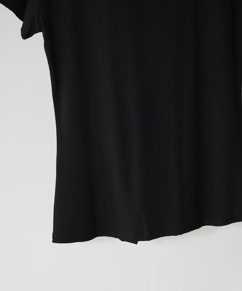 chuclla(チュクラ)の「フロントボタン リブニットトップス chw26s080(Tシャツ/カットソー・レディース・ブラック・FREE)」の15枚目の写真