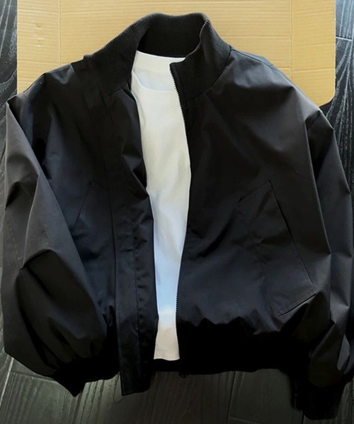 DOUBLE STEAL（ダブルスティール）の「DSスタンドネックオーバーサイズWジップブルゾン（ブルゾン・メンズ・ブラック/ネイビー・X-LARGE/LARGE/MEDIUM）」の3枚目の写真