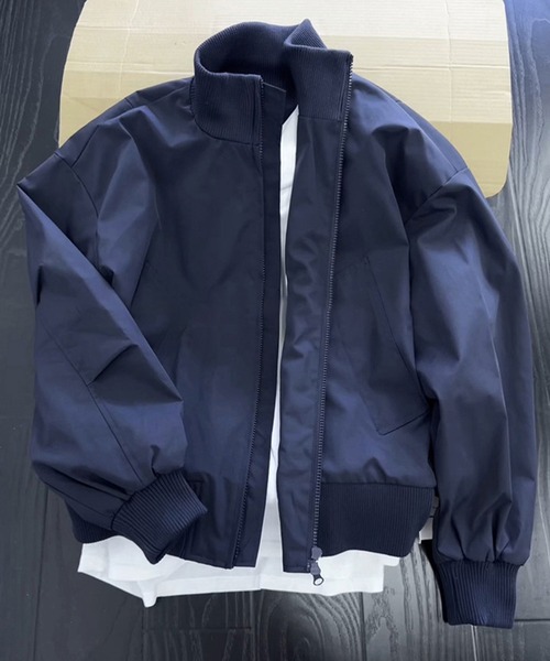 DOUBLE STEAL（ダブルスティール）の「DSスタンドネックオーバーサイズWジップブルゾン（ブルゾン・メンズ・ブラック/ネイビー・X-LARGE/LARGE/MEDIUM）」の4枚目の写真