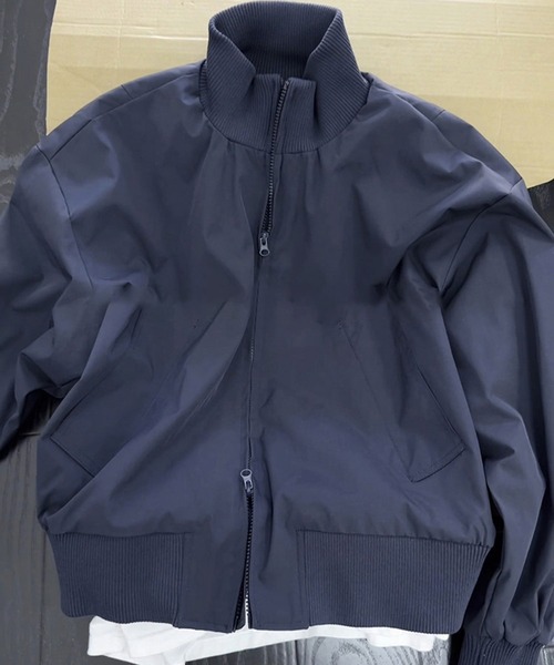 DOUBLE STEAL（ダブルスティール）の「DSスタンドネックオーバーサイズWジップブルゾン（ブルゾン・メンズ・ブラック/ネイビー・X-LARGE/LARGE/MEDIUM）」の5枚目の写真