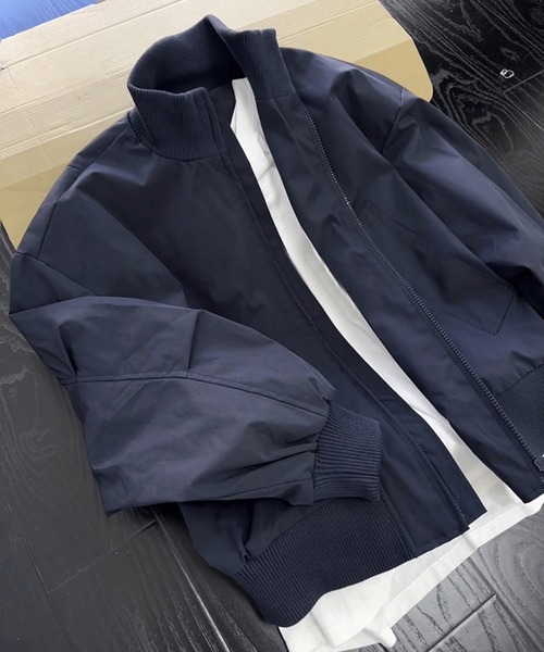 DOUBLE STEAL（ダブルスティール）の「DSスタンドネックオーバーサイズWジップブルゾン（ブルゾン・メンズ・ブラック/ネイビー・X-LARGE/LARGE/MEDIUM）」の6枚目の写真