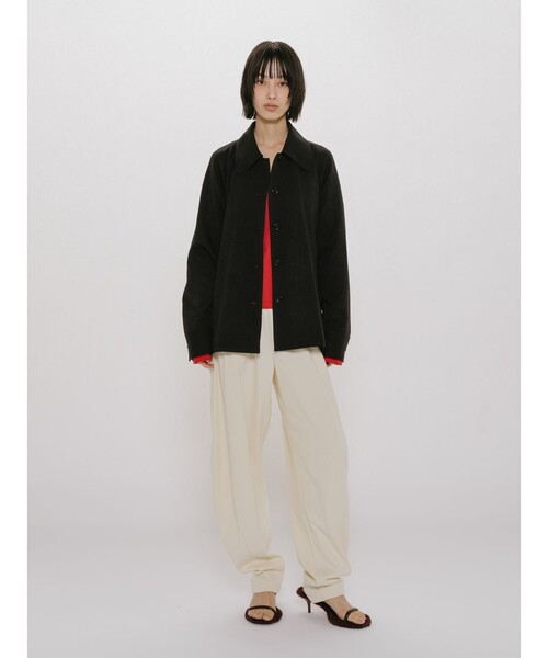 MIDIUMISOLID（ミディウミソリッド）の「MIDIUMISOLID for Ladies リブイージーコクーンパンツ（その他パンツ・レディース・ブラック/ライトグレー・FREE）」の15枚目の写真