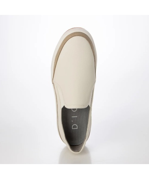 D'ICI（ディッシィ）の「ベーシックスリッポン（スリッポン・レディース・ホワイト/シルバー/ブラック・24.5cm/23.5cm/23cm/22.5cm/24cm）」の6枚目の写真