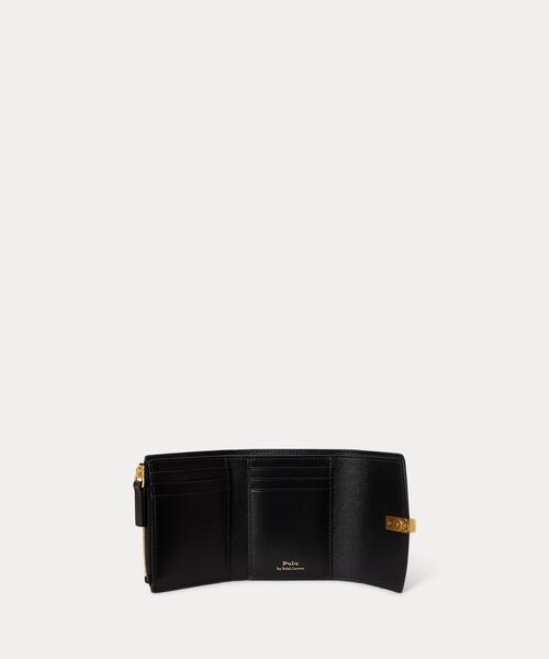 Polo ID レザー コンパクト ウォレット（財布）｜POLO RALPH LAUREN