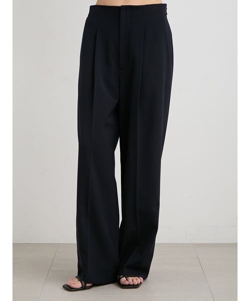 MIESROHE(ミースロエ)の「ツータックワイドパンツ(その他パンツ・レディース・ストライプ/モカ/ダークネイビー・1/0)」の3枚目の写真