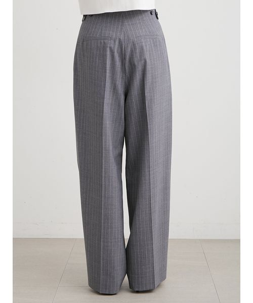 MIESROHE(ミースロエ)の「ツータックワイドパンツ(その他パンツ・レディース・ストライプ/モカ/ダークネイビー・1/0)」の20枚目の写真