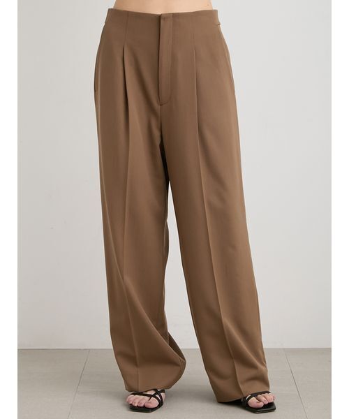 MIESROHE(ミースロエ)の「ツータックワイドパンツ(その他パンツ・レディース・ストライプ/モカ/ダークネイビー・1/0)」の12枚目の写真