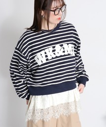 cepo | ブロックインレーロゴボーダースウェット(スウェット)