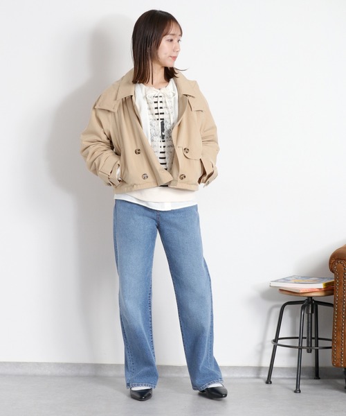 cepo（セポ）の「ブロックインレーロゴボーダースウェット（スウェット・レディース・ホワイト系その他/ネイビー系・M）」の5枚目の写真