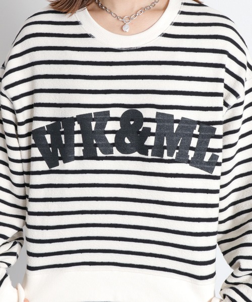 cepo（セポ）の「ブロックインレーロゴボーダースウェット（スウェット・レディース・ホワイト系その他/ネイビー系・M）」の16枚目の写真