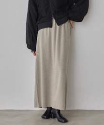 リバーシブル リブマキシタイトスカート