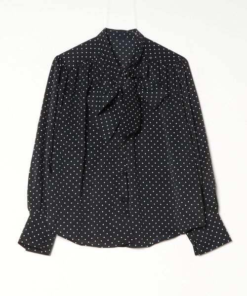 TITTY&CO.（ティティーアンドコー）の「ドット柄リボンタイブラウス（シャツ/ブラウス・レディース・ブラック/ホワイト・FREE）」の20枚目の写真