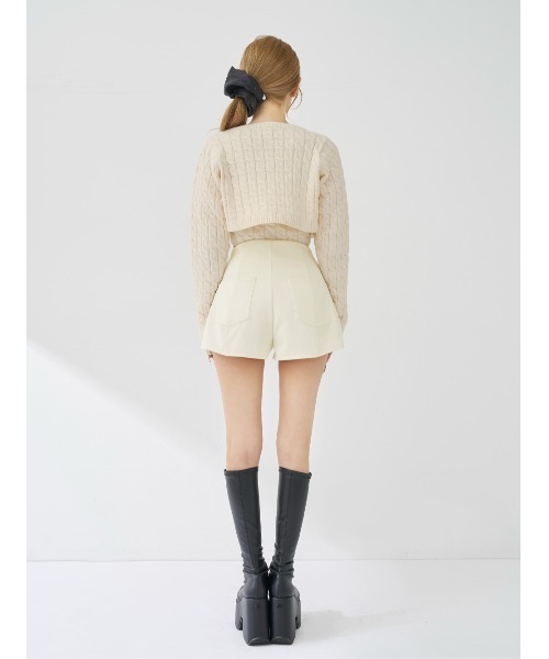 Darich（ダーリッチ）の「サイドアップショートパンツ（その他パンツ・レディース・グレー/ブラック/アイボリー・M/S）」の5枚目の写真