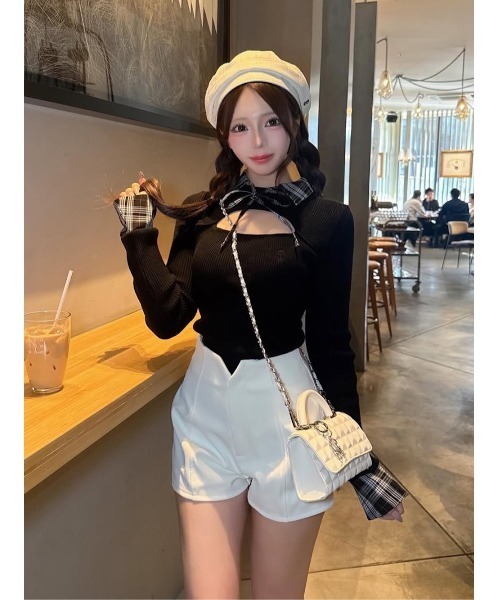 Darich（ダーリッチ）の「サイドアップショートパンツ（その他パンツ・レディース・グレー/ブラック/アイボリー・M/S）」の22枚目の写真