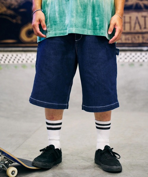 ELEMENT(エレメント)の「ELEMENT/エレメント ハーフパンツ ショートパンツ ショーツ デニム BG021602(デニムパンツ・メンズ・ブラック/インディゴブルー/ライトインディゴブルー・XL/L/M)」の1枚目の写真