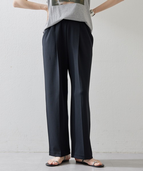 Whim Gazette（ウィムガゼット）の「カットジョーゼットパンツ（その他パンツ・レディース・ブラック/オフホワイト/レモンイエロー・38/36）」の2枚目の写真