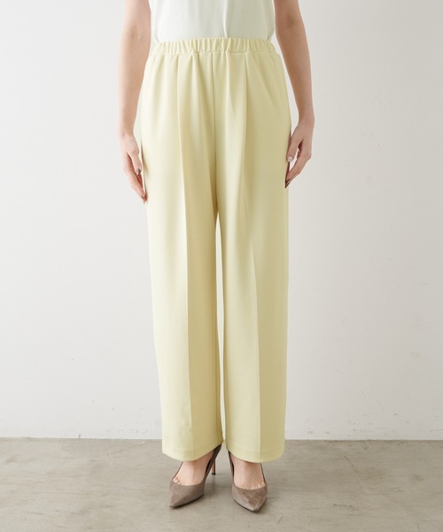 Whim Gazette（ウィムガゼット）の「カットジョーゼットパンツ（その他パンツ・レディース・ブラック/オフホワイト/レモンイエロー・38/36）」の10枚目の写真