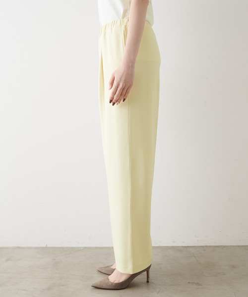 Whim Gazette（ウィムガゼット）の「カットジョーゼットパンツ（その他パンツ・レディース・ブラック/オフホワイト/レモンイエロー・38/36）」の9枚目の写真