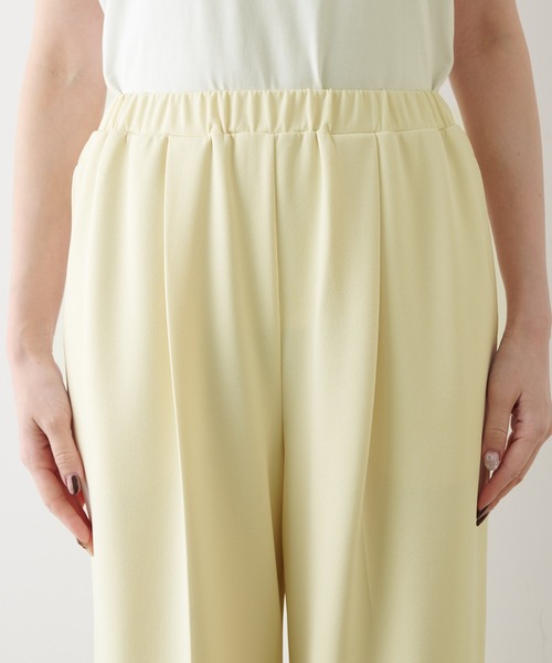 Whim Gazette（ウィムガゼット）の「カットジョーゼットパンツ（その他パンツ・レディース・ブラック/オフホワイト/レモンイエロー・38/36）」の5枚目の写真