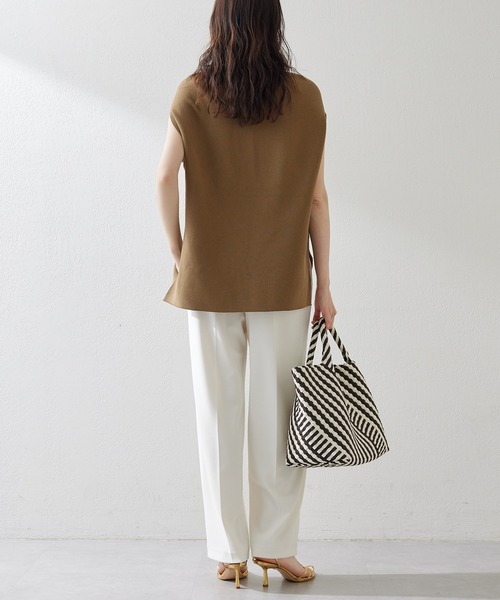 Whim Gazette（ウィムガゼット）の「カットジョーゼットパンツ（その他パンツ・レディース・ブラック/オフホワイト/レモンイエロー・38/36）」の19枚目の写真