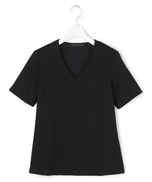 ICB（アイシービー）の「スーペリアジャージー Vネック半袖プルオーバー（Tシャツ/カットソー・レディース・ライトグレー系/アイボリー系/ブラック系・LARGE/X-LARGE）」の7枚目の写真