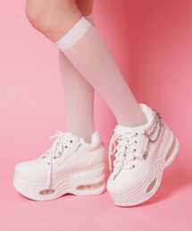 cs T&P | 十字架チェーン付き厚底スニーカー(スニーカー)