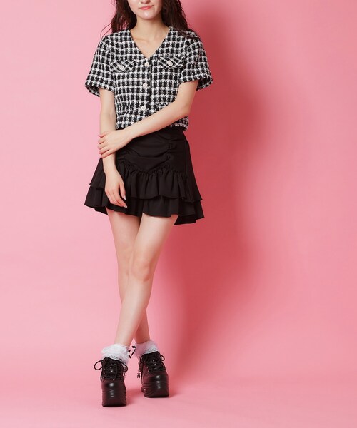 cs T&P（シーエスティーアンドピー）の「十字架チェーン付き厚底スニーカー（スニーカー・レディース・ホワイト/ブラック・LL/L/M/S）」の8枚目の写真