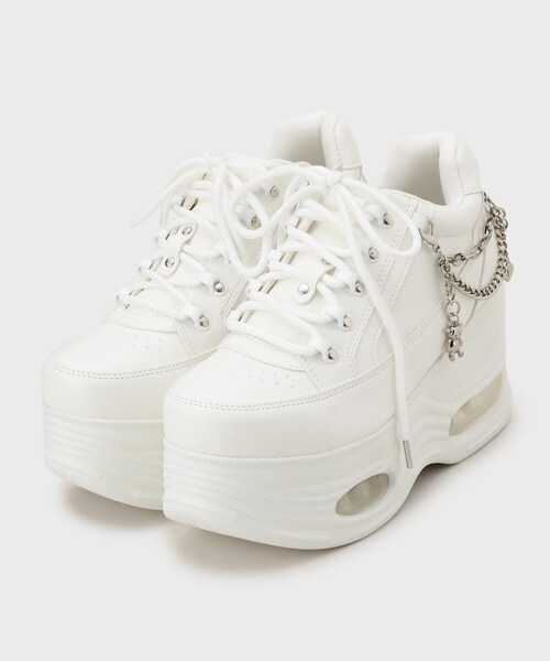 cs T&P（シーエスティーアンドピー）の「十字架チェーン付き厚底スニーカー（スニーカー・レディース・ホワイト/ブラック・LL/L/M/S）」の10枚目の写真