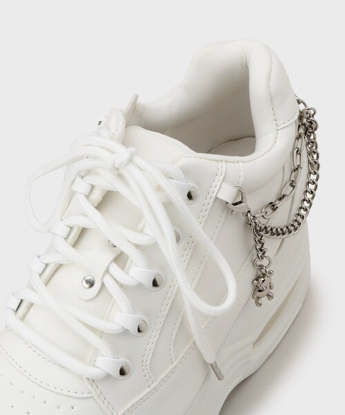 cs T&P（シーエスティーアンドピー）の「十字架チェーン付き厚底スニーカー（スニーカー・レディース・ホワイト/ブラック・LL/L/M/S）」の18枚目の写真
