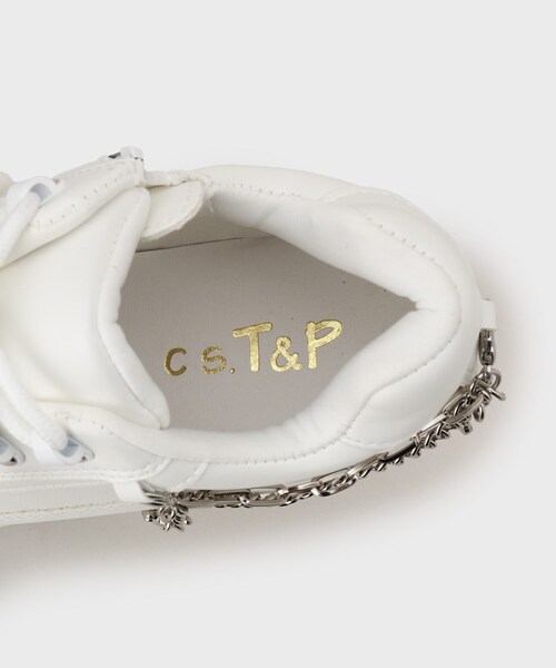 cs T&P（シーエスティーアンドピー）の「十字架チェーン付き厚底スニーカー（スニーカー・レディース・ホワイト/ブラック・LL/L/M/S）」の20枚目の写真