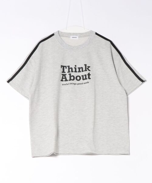 GENERATOR(ジェネレーター)の「GENERATOR/ジェネレーター Think About 袖ラインプルオーバー(スウェット・レディース・ホワイト/トップグレー/ブラック・F)」の3枚目の写真
