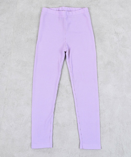Life Support Products（ライフサポートプロダクツ）の「【26年春夏新色】ワッフルレギンス（レギンス/スパッツ・キッズ・杢グレー/ブルー/ブラック/イエロー/ラベンダー・80/90/95/100/110/120/130）」の5枚目の写真