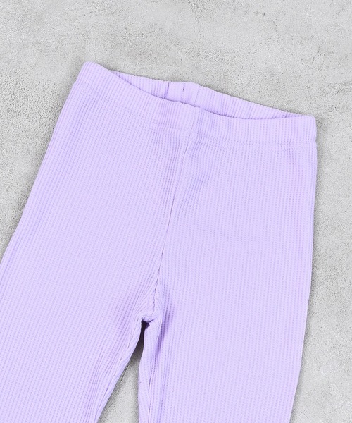 Life Support Products（ライフサポートプロダクツ）の「【26年春夏新色】ワッフルレギンス（レギンス/スパッツ・キッズ・杢グレー/ブルー/ブラック/イエロー/ラベンダー・80/90/95/100/110/120/130）」の11枚目の写真