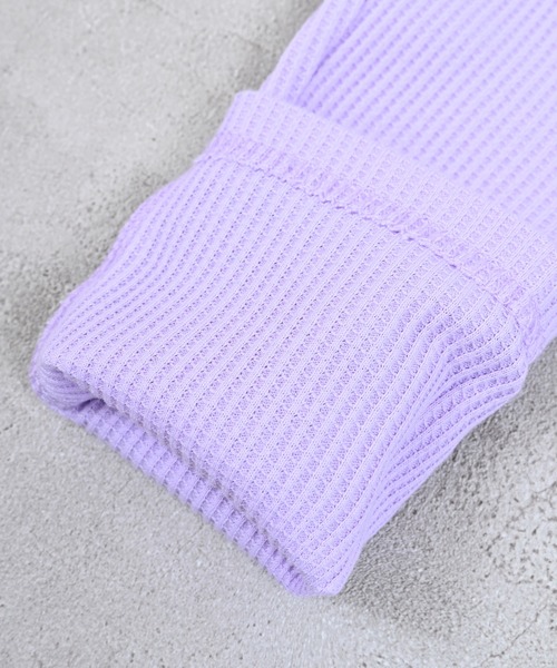 Life Support Products（ライフサポートプロダクツ）の「【26年春夏新色】ワッフルレギンス（レギンス/スパッツ・キッズ・杢グレー/ブルー/ブラック/イエロー/ラベンダー・80/90/95/100/110/120/130）」の13枚目の写真