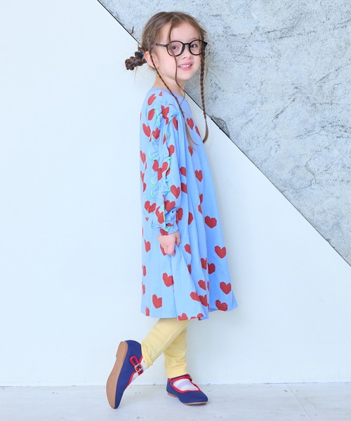 Life Support Products（ライフサポートプロダクツ）の「【26年春夏新色】ワッフルレギンス（レギンス/スパッツ・キッズ・杢グレー/ブルー/ブラック/イエロー/ラベンダー・80/90/95/100/110/120/130）」の7枚目の写真