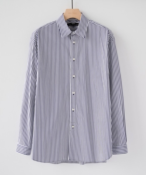 PUBLIC TOKYO(パブリックトウキョウ)の「【2026秋新作】Suvin Giza Regular Shirts(シャツ/ブラウス・メンズ・その他7/ホワイト/ブラック/ブルー系その他・M/S)」の3枚目の写真