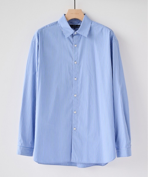 PUBLIC TOKYO(パブリックトウキョウ)の「【2026秋新作】Suvin Giza Regular Shirts(シャツ/ブラウス・メンズ・その他7/ホワイト/ブラック/ブルー系その他・M/S)」の4枚目の写真