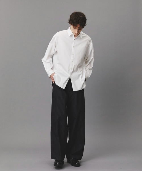PUBLIC TOKYO(パブリックトウキョウ)の「【2026秋新作】Suvin Giza Regular Shirts(シャツ/ブラウス・メンズ・その他7/ホワイト/ブラック/ブルー系その他・M/S)」の6枚目の写真