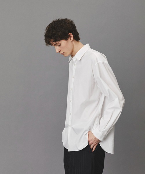PUBLIC TOKYO(パブリックトウキョウ)の「【2026秋新作】Suvin Giza Regular Shirts(シャツ/ブラウス・メンズ・その他7/ホワイト/ブラック/ブルー系その他・M/S)」の8枚目の写真