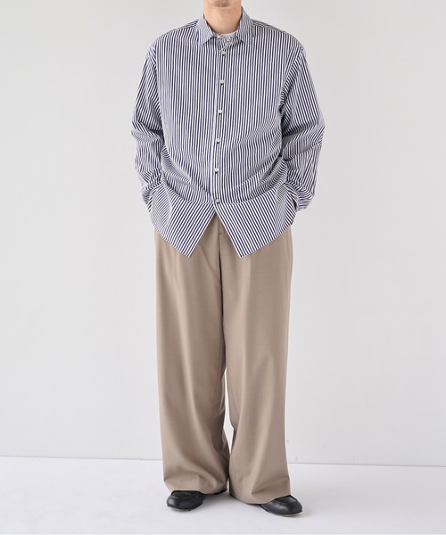 PUBLIC TOKYO(パブリックトウキョウ)の「【2026秋新作】Suvin Giza Regular Shirts(シャツ/ブラウス・メンズ・その他7/ホワイト/ブラック/ブルー系その他・M/S)」の19枚目の写真