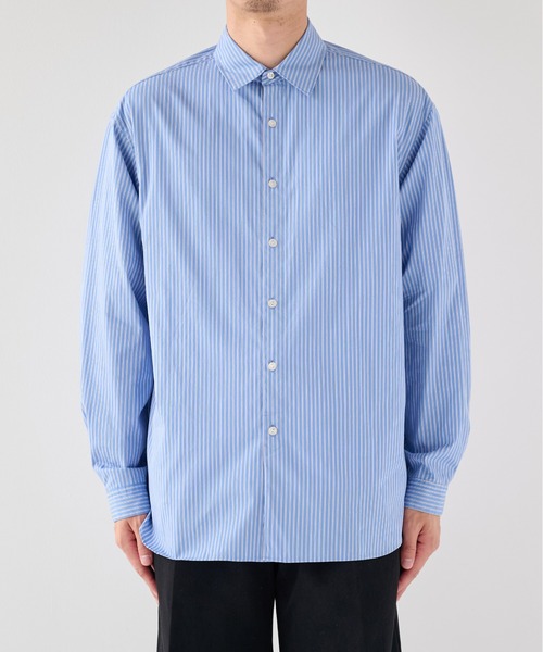 PUBLIC TOKYO(パブリックトウキョウ)の「【2026秋新作】Suvin Giza Regular Shirts(シャツ/ブラウス・メンズ・その他7/ホワイト/ブラック/ブルー系その他・M/S)」の11枚目の写真
